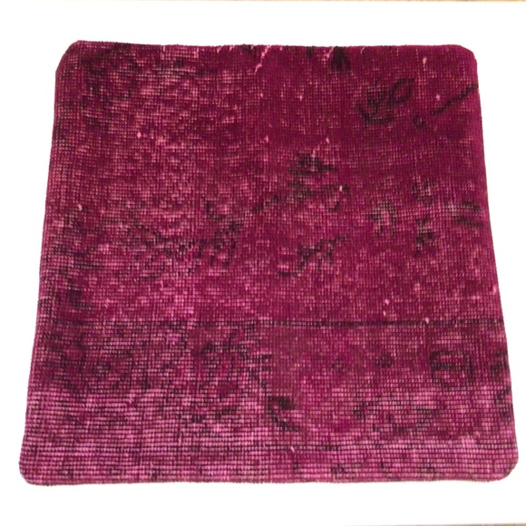 NWT IKEA Bokarv Turkish kilim pink wool cushion cover 20”x20” - Picture 2 of 7